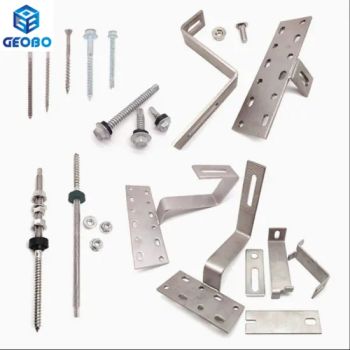 Stainless Steel Solar Energy System Roof / Ground Bracket Origin China Trademark GB HS Code 7318 Type Roof Bracket Model NO. - Ningbo Geobo Hardware Co., Ltd. - China