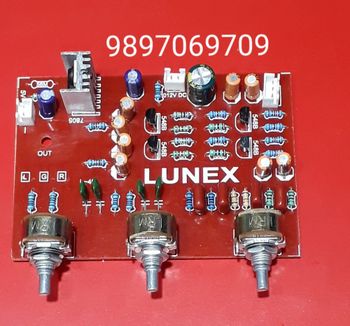 12v Bass Treble Board Bass Range ±15 Db Treble Range ±10 Db Voice Level Minimal Power Supply Voltage 12 Volts Noise Level Absolutely No - Lunex audio - India