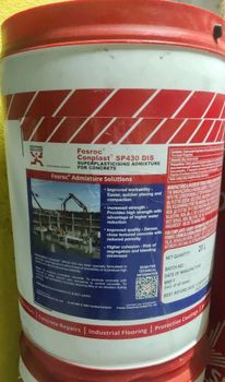 Conplast Sp430 PCE Superplasticizer Admixture (Liquid, Up To 30 Min Slump Retention, 15-20% Water Reduction) - Akbar Cements - India