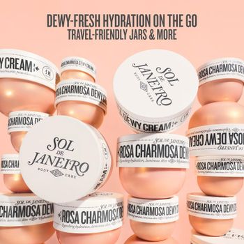 Sol de Janeiro Rosa Charmosa Dewy Body Cream 240ml Form Cream Texture Softly Whipped Application Method Body Cream Moisture Retention Long Lasting - Smart Agri GmbH - Germany