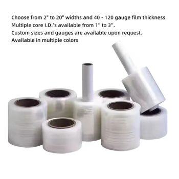 Strech Film Plastic Wrap Roll PE Pallet Wrapping Stretch Film - Jiangxi JahooPak Co., Ltd. - China