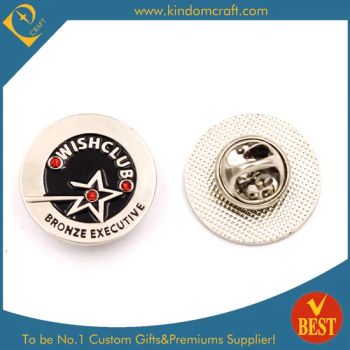 2016 Personalized Enamel Metal Badge, Lapel Pins Logo Enamel Plating Silver Material Metal Technics Plated Model NO. V-037 - KD CRAFT LIMITED - China