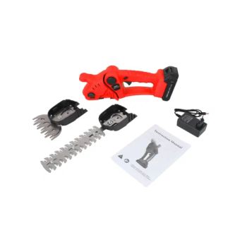 21V Electric Shrub Trimmer Grass Shears Cordless 2 in 1 Handheld Mini Grass Cutter Electric Hedge Shear for Lawn and Garden - ZHEJIANG SHALL TOOLS CO., LTD. - China