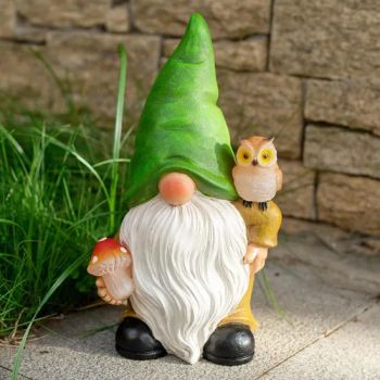 BSCI Factory Solar Gnome Statues Garden Decor Outdoor Gnomes Sculpture - Quanzhou Leader Industry Limited - China
