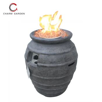Garden Ornaments Sample Round Gas Tank Inside Fire Pit Jar Patio Heater - Xiamen Charm Garden Industry And Trade Co., Ltd. - China