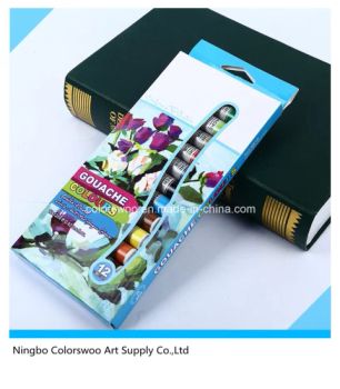 12 12ml Non Toxic Gouache Color Paint in Aluminium Tube for Drawing - Ningbo Colorswoo Art Supply Co., Ltd. - China