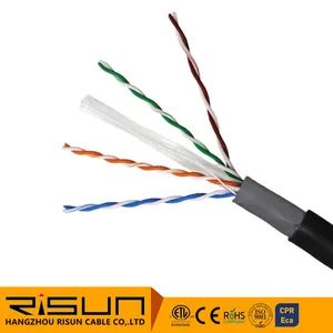 Black Copper Cat-6 Double Jacket Pure Copper Water Block Network Cable - Hangzhou Risun Cable Co., Ltd. - China