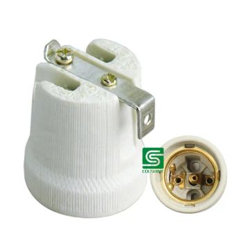 Screw Ceramic Lamp Holder CS519 Light Bulb Sockets Porcelain Lampholder for Warehouse - Fuzhou Colshine Electric Co., Ltd. - China