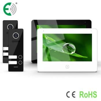4-Wire 7"1080P Video Doorphone Intercom Kit with Night Vison Doorbell for 2 Family - Shenzhen Eeguard Technology Co., Ltd. - China