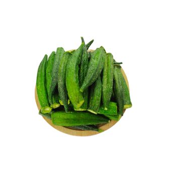Okra crisp vf vacuum fried Okra chips snack with fruit & vegetable snacks lady finger HALAL international snacks - Hubei 53 Farm Green Lvpuwang Food Co., Ltd. - China