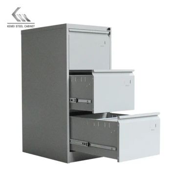 Steel 3 Drawer File Cabinets 3 Drawer Vertical Metal Cupboard Office Furniture Steel Filing Cabinet with 3 Doors - Kemei Steel Cabinet Co., Ltd. - China
