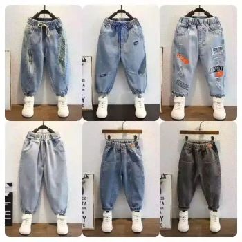 High Quality Boy Girls Jeans Pants Denim Jeans Kids Clothing Children Pants Casual Trousers - Guangzhou Yiyika Trading Firm (Sole Proprietorship) - China