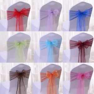 6.5*108" Sheer Organza Chair Sashes for Party Decoration Color Color Origin China Style Western Model NO. tt21 HS Code 9505900000 - NINGBO EAST ISLAND IMPORT & EXPORT CO., LTD. - China
