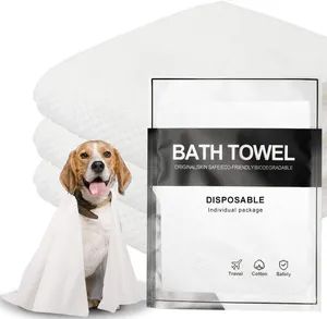 Disposable Pet Bath Towels Compostable Original Natural Intimate Towels Dry Wet Using - Ningbo Riway Nonwovens Tech Co., Ltd. - China
