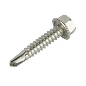 Hex Washer Tek 410ss 3 Point Self Drilling Screws - Haiyan Lewei Hardware & Tool Co., Ltd. - China
