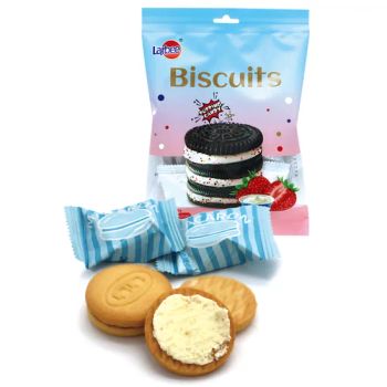 Novelty Sweet Cookie Fruit Jam Sandwich Biscuit with Popping Candy - LABIXIAOXIN(FUJIAN)FOODS INDUSTRIAL CO., LTD. - China