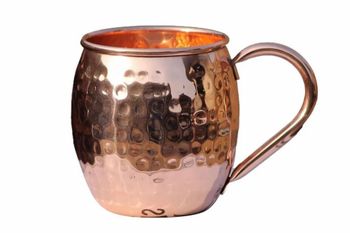 350 ml Hammered Copper Mug Capacity 350 ml Material Copper Finishing Polished Usage/Application Home Country of Origin Made in - R T Handicrafts - India