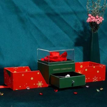 New Gorgeous Christmas Holiday Presents Packaging Paper Board Gift Boxes with Acrylic Lids (GB-01) - Dongguan Bright Sea Industrial Co., Ltd. - China
