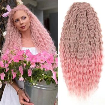 Ariel Curl Water Wave Twist Crochet Hair Blonde Synthetic Braiding Hair Extension - Henan Rebecca Hair Products Co.,Ltd - China