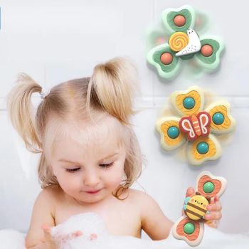 Wholesale Silicone Suction Cup Spinner Novelty Spinning Tops Bath Toys - Skylark Network Co., Ltd. - China