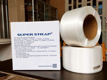 [SUPER STRAP] White Composite Lashing Cord Strap 230m - 850m - Sancopack - Vietnam