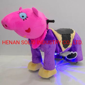 Motorized Plush Animal Ride on Animals in Shopping Mall Origin China Condition New Age 3-18 Years Trademark SOLID HS Code - HENAN SOLID INDUSTRY CO., LTD. - China