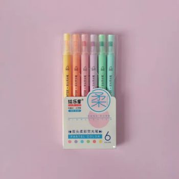 Pastel Color Dual Tip Highlighter Pen for Office School Fax Copy - Wenzhou Shunfa Stationery Manufacturing Co., Ltd - China