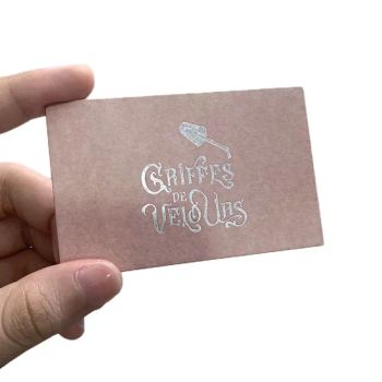 Thicken Custom Silver Foil Printing 500GSM Cotton Paper Thank You Business Greeting Name Cards - Chongqing Colorful Technology Co., Ltd. - China