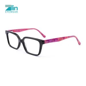 High Quality Vintage Acetate Unisex Fashion Women Optical Eyewear Eyeglasses Glasses Frames - Wenzhou Zlin Eyewear Co., Ltd - China