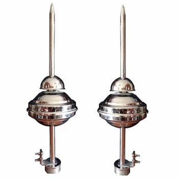 Stainless Steel No.of Poles: 1P+N ESE Lightning Arrestor Type Type1 Shape Round Brand Sun Power No.of Poles 1P+N Phase Single - Balaji Traders - India