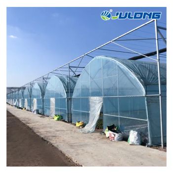Modern Arch Type Multi Span Plastic Greenhouse with Cooling Fans - Qingzhou Julong Agriculture Equipment Co., Ltd. - China