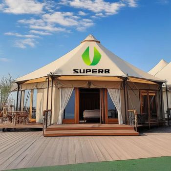 Prefabricated House Waterproof Luxury Yurt Glampingtent Hotel Safari Lodge Tents - Superb Tent Co., Ltd. - China