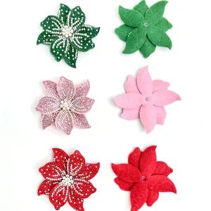 New Colorful Flower Water Diamond Full Diamond Cloth Sticky Shoes Flower Buckle Decoration Ladies Shoes Accessories - Dongguan Qingyu Shoe Material Co., Ltd - China