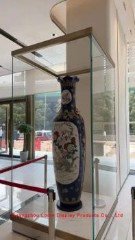 Museum Glass Display Cases Glasses Jewelry Display Cabinet Showcase with Adjustable Light - Guangzhou Lome Display Products Co. , Ltd - China