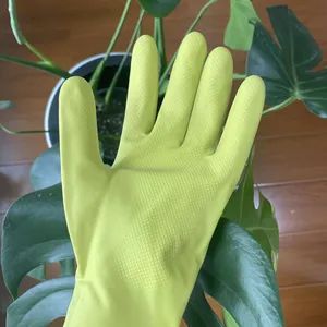 Silver Lined Rubber Latex Gloves Latex Gloves Household Kitchen Thickened Acid and Alkali Resistant Latex Hands - Promax Safety Co., Ltd. - China