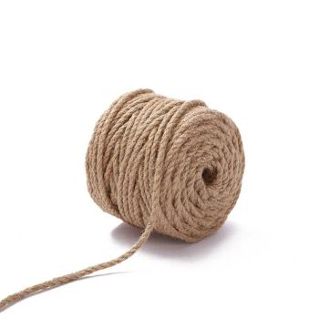 100% Natural Jute Yarn 5mm Braided Jute Rope for Dly Artwork 100 Feet Length Keywords Fabric MOQ 50rolls Transport Package Cardboard Box - Anji Yangyi Textile Co, . Ltd - China