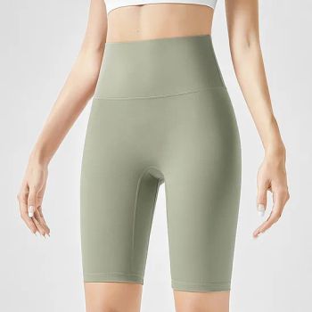 Bare-Feel High-Waisted Yoga Leggings with Butt-Lifting and Slimming Design, Quick-Drying Cycling Shorts for Outdoor Wear, Women's Summer Fitness and Yoga Shorts - Dongguan Landmark Trading Co., Ltd. - China