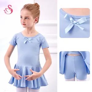 Women's Short-Sleeved Training Gymnastics Suit Summer Girls' Chinese Dance Ballet Skirt Children's Dancewear - Shenzhen Wudongfang Culture Communication Co., Ltd. - China