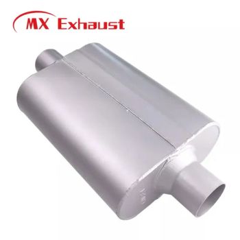 Oval Type Stainless Steel Exhaust Mufflers Polished Glasspack Resonator System for Cars - Qingdao Mingxin Industries Co., Ltd. - China