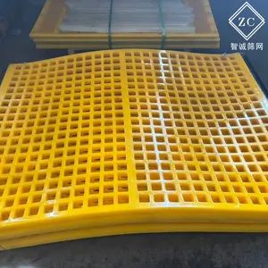 Polyurethane Screen Panels - High Wear & Abrasion Resistant, Anti-Blinding PU Mesh with Noise Reduction for Mining, Certified Wire Mesh Products - Chengdu Zhicheng Screen Mesh Co., Ltd. - China