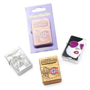 Custom Lighters for Cigarette Souvenir Metal Windproof Smoking Kerosene Oil Lighter - Zhongshan Saiya Souvenirs & Gifts Manufacturer - China