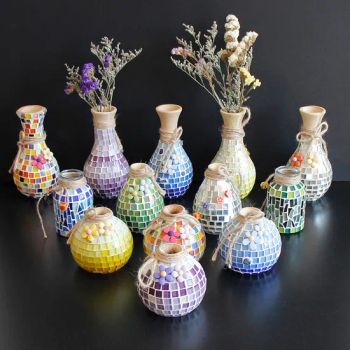 Mosaic Vase DIY Craft Kit for Kids and Parents, Ideal Christmas Gift and Educational Toy - Guangzhou Zimore Gift Co., Ltd. - China