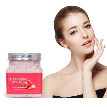 Beauty Cosmetics Skin Care Deep Cleaning Bath Salt Strawberry Body Scrub Facial Scrub - Guangzhou Aixin Cosmetic Co., Ltd. - China
