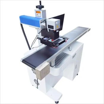 20W 50W Fiber Laser Marking Machine for Steel Pen Laser 30W Metal Engraving Machinery with Conveyor Belt - Jinan Knoppo Automation Equipment Co., Ltd. - China
