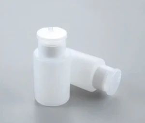 Plastic HDPE or Pet Texture Makeup Remover Bottle Cosmetic Packaging Nail Polish Removing Liquid Press Pumping Bottle - Jinhua Allies Import and Export Co., Ltd. - China
