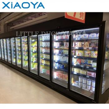 Commercial Freezers with Glass Door Showcase for Supermarket Frozen Food Storage - Shandong Xiaoya Refrigeration Co., Ltd. - China
