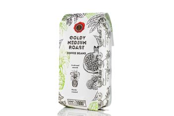 Freshly roasted Goldy Medium Coffee Beans blend from UAB Lapino Skrudykla Freshly roasted Goldy Medium Coffee Beans blend - UAB Lapino Skrudykla - Lithuania