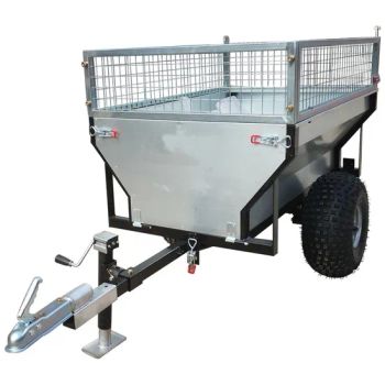 ATV Firewood Trailer with Fence Garden Tip Metal Box Trailer - Weifang Sinolink Heavy Industry Co., Ltd. - China
