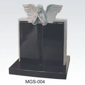 Americain Black Granite Monument with Angel Carving - Xiamen Magic Stone Company Limited - China
