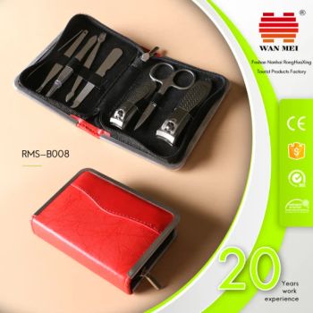 8 Pieces Portable Girls Manicure Pedicure Sets for Traveling Products - Foshan Fengdeli Nail Clippers Manufacturing Co., Ltd. - China